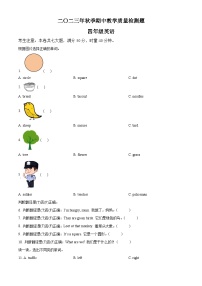 2023-2024学年湖南省湘西州永顺县湘少版（三起）四年级上册期中考试英语试卷（原卷版+解析版）