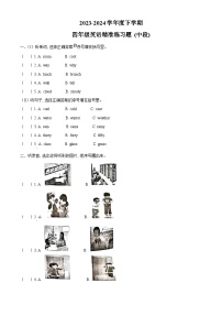 2023-2024学年广东省东莞市人教PEP版四年级下册期中精准练习英语试卷（原卷版+解析版）