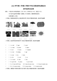 2023-2024学年广东省清远市英德市人教PEP版四年级下册期中学生发展素养监测活动英语试卷