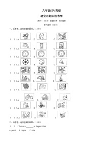 2022-2023学年浙江省温州市瑞安市人教PEP版六年级下册期末统考英语试卷（原卷版+解析版）