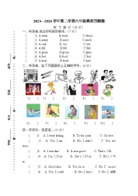 广东省梅州市平远县2023-2024学年六年级下学期6月模拟预测英语试题