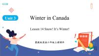 英语六年级上册Unit 3  Winter in canadaLesson 14 Snow! It's Winter!教课内容课件ppt