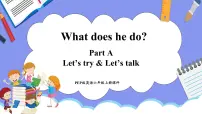 小学英语人教版 (PEP)六年级上册Unit 5 What does he do? Part A授课课件ppt