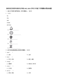 陕西省宝鸡市凤县部分学校2022-2023学年六年级下学期期末英语试题（含答案）