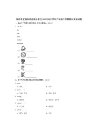 [英语]陕西省宝鸡市凤县部分学校2022～2023学年六年级下学期期末英语试题（有答案）
