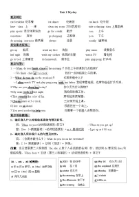 人教PEP五年级英语下册期末知识点归纳总结（素材）