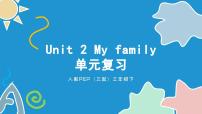 小学英语三年级下册Unit2Myfamily单元复习（课件）（人教版PEP）