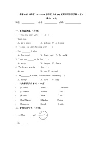 期末 （试题） -2023-2024学年人教PEP版英语四年级下册(03)