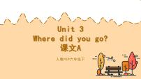 【期末复习】人教版PEP小学英语六年级下册课件Unit3Wheredidyougo课文A（课件）