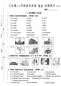 江苏省泰州市兴化市2023-2024学年六年级下学期期末英语试题