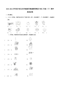 2023-2024学年四川省自贡市高新区绿盛教育集团六校三年级（下）期中英语试卷