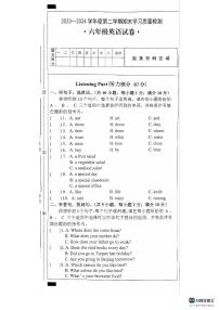 安徽省芜湖市无为市2023-2024学年六年级下学期6月期末英语试题