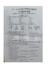 湖北省随州市广水市2023-2024学年六年级下学期期末英语试题