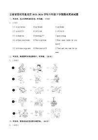 云南省昆明市盘龙区2023-2024学年六年级下学期期末英语试题