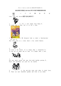 [英语][期末]湖北省武汉市武昌区2023-2024学年六年级下学期英语期末试卷