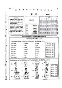 安徽省阜阳市颍上县2022-2023学年三年级上学期期末英语试题