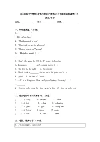 小升初模拟卷试题2023-2024学年人教PEP版英语六年级下册（含答案）