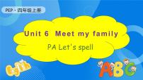 小学英语人教版 (PEP)四年级上册Unit 6 Meet my family! Part A习题课件ppt