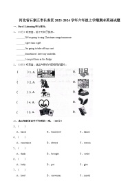 河北省石家庄市长安区2023-2024学年六年级上学期期末英语试题（含答案）