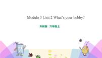 外研版 (三年级起点)六年级上册Unit 2 What’s your hobby?精品课件ppt