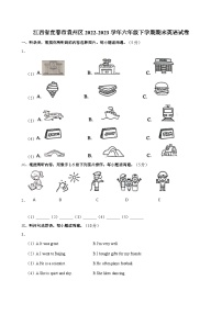 江西省宜春市袁州区2022-2023学年六年级下学期期末英语试卷（含答案）