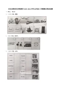 河北省秦皇岛市海港区2023-2024学年五年级上学期期末英语试题（含答案）