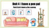 小学英语人教版 (PEP)六年级上册Unit 4 I have a pen pal Part A教学课件ppt