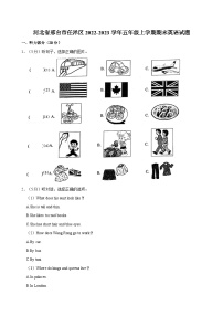 河北省邢台市任泽区2022-2023学年五年级上学期期末英语试题（含答案）
