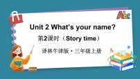 小学英语译林版（三起）（2024）三年级上册（2024）Unit 2 What's your name?教学演示ppt课件