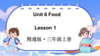 英语三年级上册（2024）Unit 6 Food背景图ppt课件