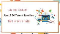 人教版PEP（2024）三年级上册（2024）Unit2 Different familiesPart A优秀教学ppt课件