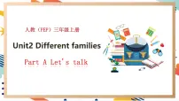 人教版PEP（2024）三年级上册（2024）Unit2 Different familiesPart A优秀教学ppt课件
