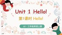 小学英语冀教版（三起）2024三年级上册（2024）Unit 1 Hello!1 Hello!多媒体教学ppt课件