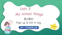 小学英语外研版（三起）2024三年级上册（2024）Unit 2 My school things背景图ppt课件