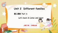 小学英语Unit2 Different familiesPart A课堂教学课件ppt