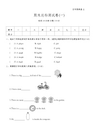 期末达标测试卷(一)（试题）-2024-2025学年人教PEP版英语五年级上册