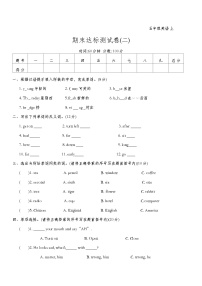 期末达标测试卷(二)（试题）-2024-2025学年人教PEP版英语五年级上册