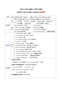 Unit 2 必备知识（复习讲义）-2023-2024学年四年级英语上册单元速记·巧练（译林版三起）