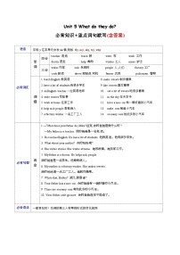 Unit 5 必备知识（复习讲义）-2023-2024学年五年级英语上册单元速记·巧练（译林版三起）