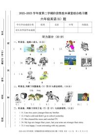 广东省湛江市吴川市2022-2023学年六年级下学期期中英语试题