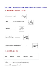 月考（试题）-2024-2025学年人教PEP版英语六年级上册