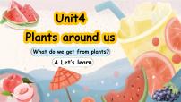 小学人教版PEP（2024）Unit4 Plants around usPart A集体备课课件ppt