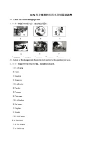 2024年上海市松江区小升初英语试卷