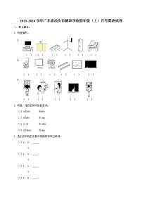 广东省汕头市德华学校2023-2024学年四年级（上）月考英语试卷