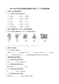 河北省邢台市威县2023-2024学年六年级（上）月考英语试卷