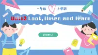 小学英语人教版PEP（2024）一年级上册（2024）Unit3 Look, listen and learn优秀课件ppt