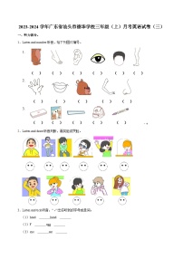 广东省汕头市德华学校2023-2024学年三年级上学期月考英语试卷（三）