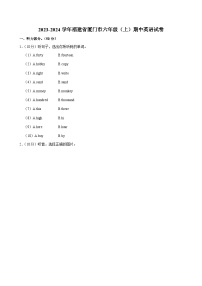 福建省厦门市2023-2024学年六年级上学期期中英语试卷