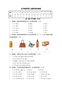 山东省潍坊市诸城市诸城市实验小学2024-2025学年五年级上学期10月月考英语试题