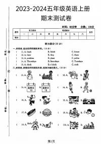 河南省商丘市虞城县多校2023-2024学年五年级上学期期末英语试题